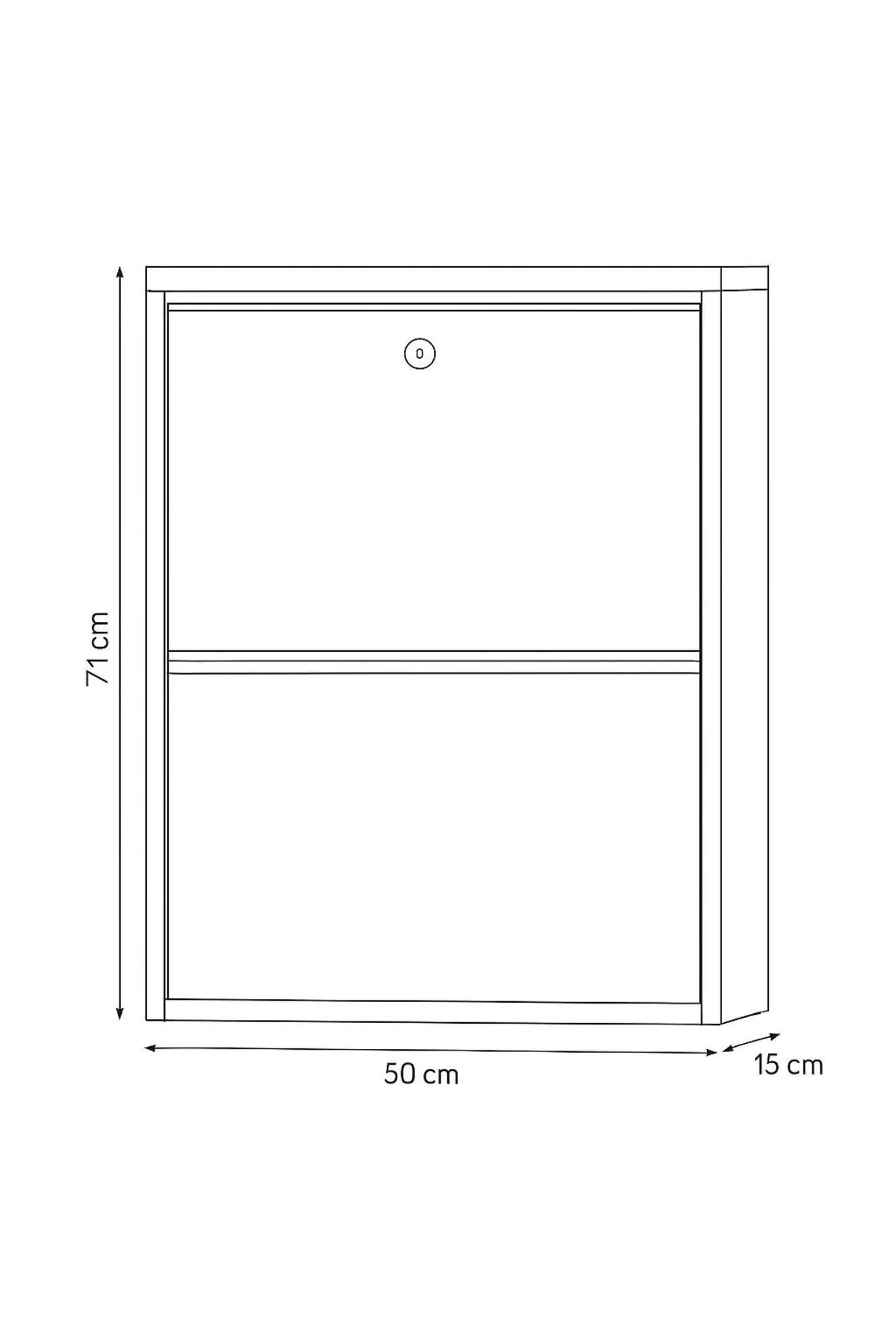 2-Door Lockable White Metal Shoe Cabinet – 4 Pairs, view 4